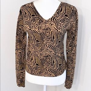 VINTAGE Animal Print Tiger Sweater